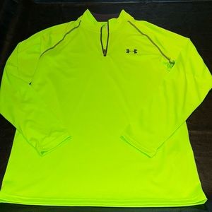 Under Armour Neon Yellow Quarter-Zip Pullover Jacket